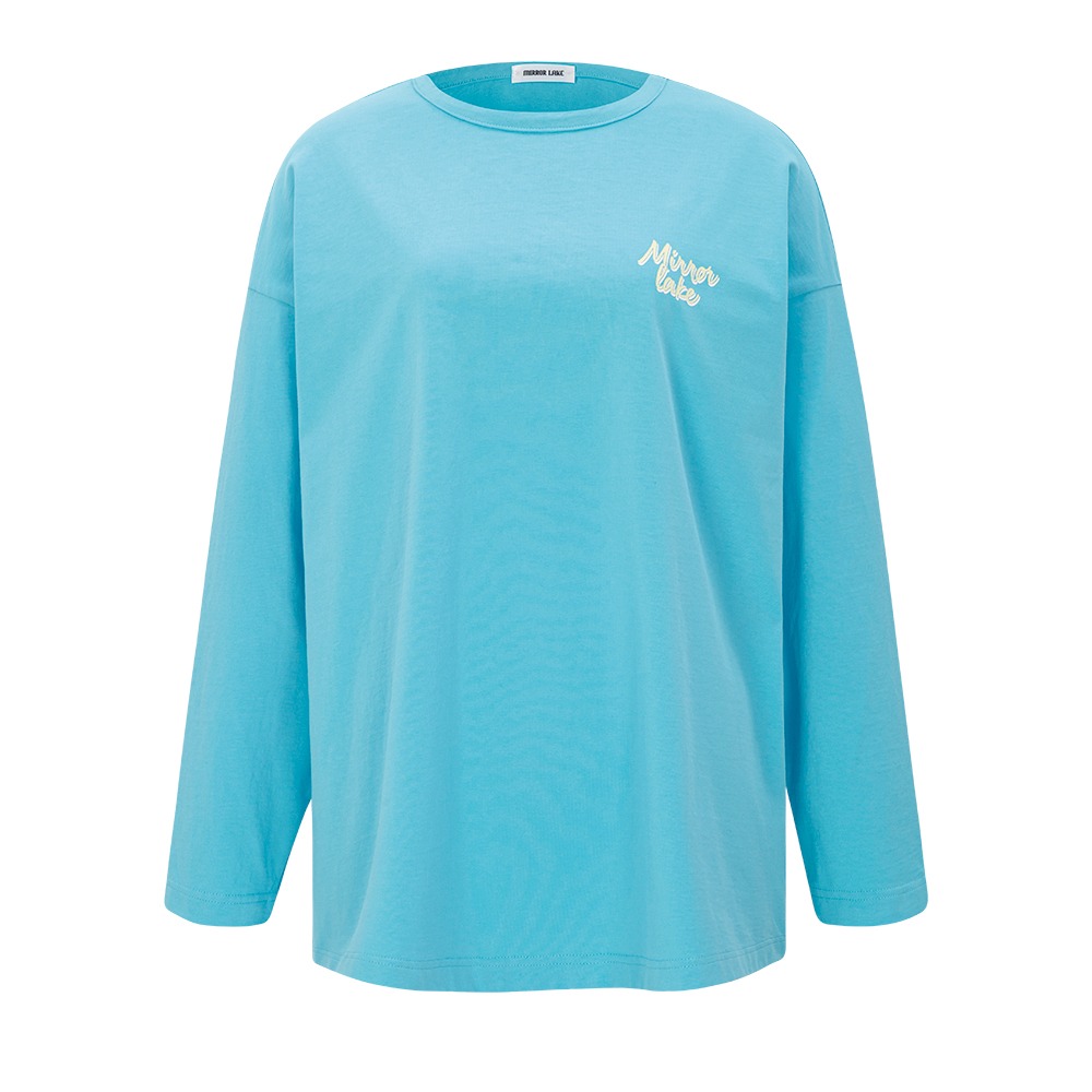 WOMAN RELAX FIT LONG SLEEVE T-SHIRTS_BLUE