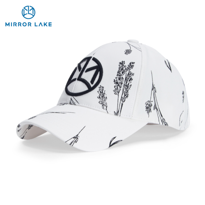 UNISEX ML BOTANICAL BALL CAP (WHITE)